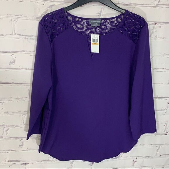 Van Heusen small purple top - BNWT! - Picture 1 of 5